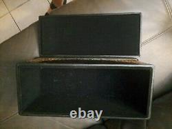 Vintage John Richards Collection, Large Leather Box, Suede Inside