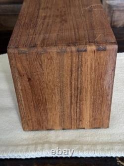 Vintage Kalmar Designs 20 Slot CD Teak Wood Box MCM Storage Eject Buttons Work