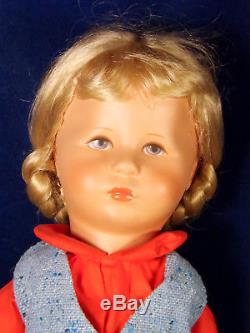 Vintage Kathe Kruse Doll in Box Cloth & Plastic 18 47 H West Germany CHARMING