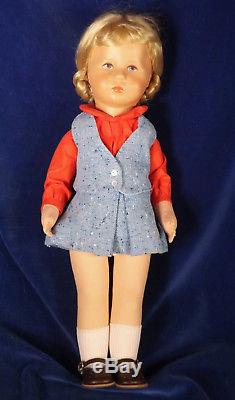 Vintage Kathe Kruse Doll in Box Cloth & Plastic 18 47 H West Germany CHARMING