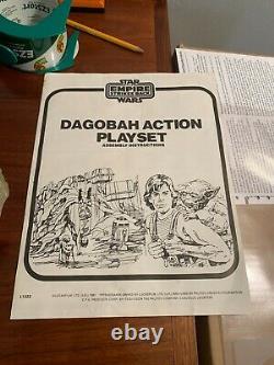 Vintage Kenner Star Wars ESB Palitoy Dagobah Playset with box and paperwork