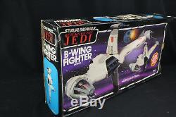 Vintage Kenner Star Wars RotJ B-Wing Fighter Vehicle Works withInstructions & Box