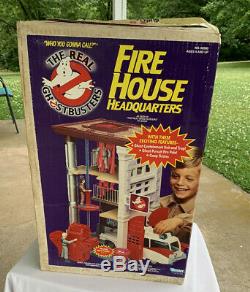 Vintage Kenner The Real Ghostbusters Firehouse HQ 1987 Playset With Box RARE