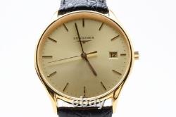 Vintage LONGINES Lyre L4.759.2 Gold 35mm Quartz Men's Watch Excellent Box JAPAN