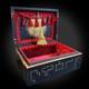 Vintage Leather Box Hand Painted With Archangel Seal Of Samael