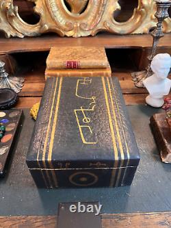 Vintage Leather Box Hand Painted with Archangel Seal of Samael