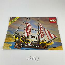 Vintage Lego 6285 Black Seas Barracuda Pirate Ship Boat 1989 Legoland & Manual