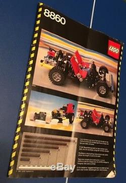 Vintage Lego Technic 8860 Car Chassis original instructions and box
