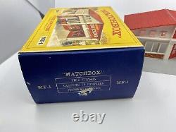 Vintage Lesney Matchbox MF-1 Fire Station with OG Box Made in England 1963-67