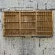 Vintage Letterpress Typeset Printers Tray Shadow Box Curio Wooden Shelf Hamilton