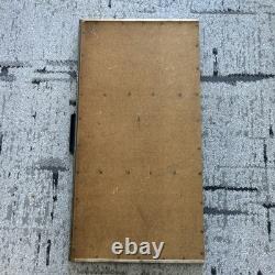 Vintage Letterpress Typeset Printers Tray Shadow Box Curio Wooden Shelf Hamilton