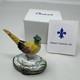 Vintage Limoges France Pheasant Trinket Box Chamart Bird Cottagecore