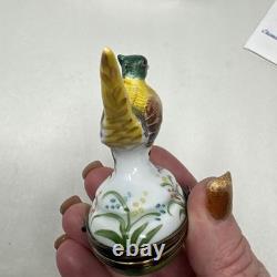 Vintage Limoges France Pheasant Trinket Box Chamart Bird Cottagecore