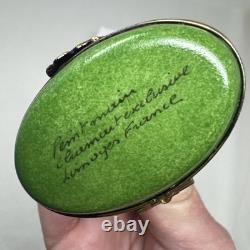 Vintage Limoges France Pheasant Trinket Box Chamart Bird Cottagecore