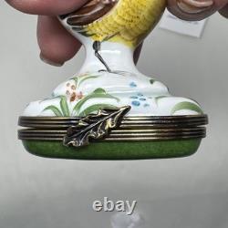 Vintage Limoges France Pheasant Trinket Box Chamart Bird Cottagecore