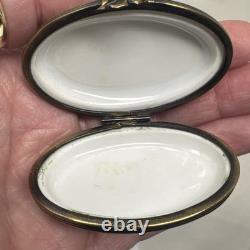 Vintage Limoges France Pheasant Trinket Box Chamart Bird Cottagecore