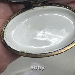 Vintage Limoges France Pheasant Trinket Box Chamart Bird Cottagecore
