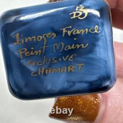 Vintage Limoges France Trinket Box Chamart Chest & Perfume Bottle Cottagecore