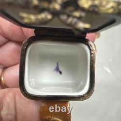 Vintage Limoges France Trinket Box Chamart Chest & Perfume Bottle Cottagecore