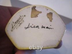 Vintage Limoges France Trinket Box Peint Main Hand Painted Scene Man/woman