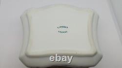 Vintage Limoges France Trinket Box with Flowers, 4 3/8 x 3 5/8 x 2 1/2