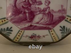 Vintage Limoges Hand-painted Porcelain Trinket Box