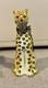Vintage Limoges Porcelain Cheetah Leopard Chain Porcelain Trinket Box