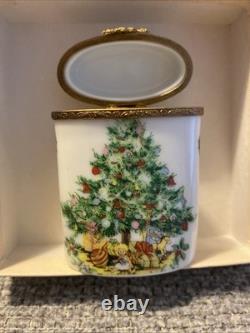 Vintage Limoges Rahausse Christmas Tree Tinker Box