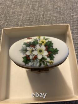 Vintage Limoges Rahausse Christmas Tree Tinker Box