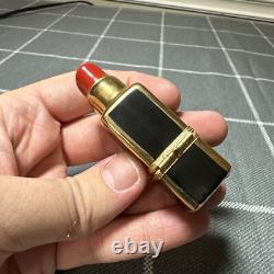 Vintage Limoges Red Lipstick Trinket Box Peint Main France w Gold Gilding Signed