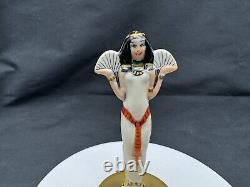 Vintage Limoges Rochard Egyptian Woman Trinket Box