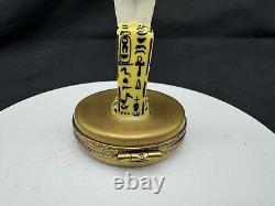 Vintage Limoges Rochard Egyptian Woman Trinket Box