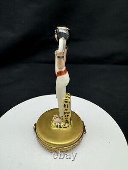 Vintage Limoges Rochard Egyptian Woman Trinket Box