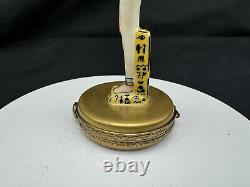 Vintage Limoges Rochard Egyptian Woman Trinket Box