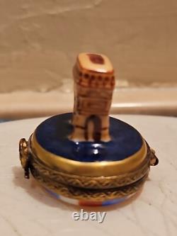 Vintage Limoges Trinket Box Paris Landmarks Arc de Triomphe Peint Main 4/50