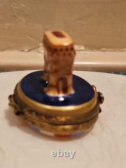 Vintage Limoges Trinket Box Paris Landmarks Arc de Triomphe Peint Main 4/50