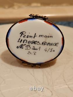 Vintage Limoges Trinket Box Paris Landmarks Arc de Triomphe Peint Main 4/50