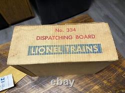 Vintage Lionel 334 O Gauge Operating Dispatch Board In Original Box