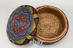 Vintage Lot of 6 Trinket Jewelry Boxes Various Sizes & Shapes Glass, Wood, beadw