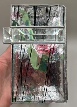 Vintage Lot of 6 Trinket Jewelry Boxes Various Sizes & Shapes Glass, Wood, beadw