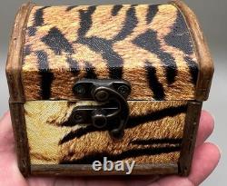 Vintage Lot of 6 Trinket Jewelry Boxes Various Sizes & Shapes Glass, Wood, beadw