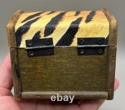 Vintage Lot of 6 Trinket Jewelry Boxes Various Sizes & Shapes Glass, Wood, beadw