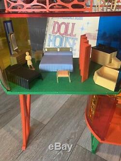 Vintage Louis Marx Imagination Doll House withBox & Accessories