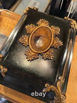 Vintage Louis XV Style Ornate Table Top Box with Aged Patina