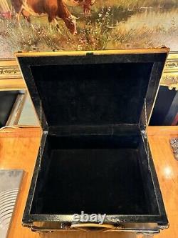 Vintage Louis XV Style Ornate Table Top Box with Aged Patina