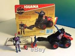 Vintage M. A. S. K. 1985 Kenner Mask Toy Vehicle Box Iguana Lester Sludge 4wd Atv