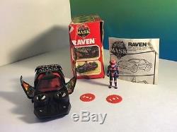 Vintage M. A. S. K. 1986 Kenner Mask Toy Vehicle Box Raven Corvette Calhoun Burns