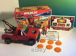 Vintage M. A. S. K. 1986 Kenner Mask Toy Vehicle Box Wildcat Clutch Hawks Tow Truck