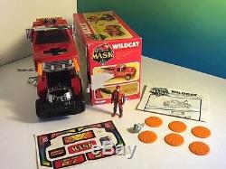 Vintage M. A. S. K. 1986 Kenner Mask Toy Vehicle Box Wildcat Clutch Hawks Tow Truck