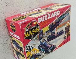 Vintage M. A. S. K BUZZARD vehicle + Miles Mayhem Pilot & Mask Kenner (1987) in Box